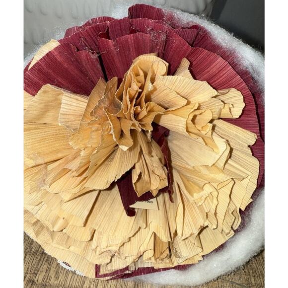 Vintage 1983 Nan’s Corn Husk Christmas Holiday doll Red Sparkling Dress 8” - Picture 7 of 7